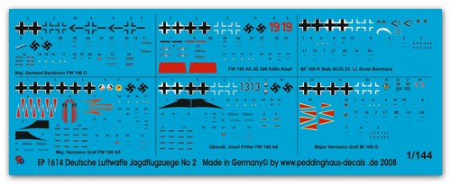 Peddinghaus decals 144 - 1/144, 1614