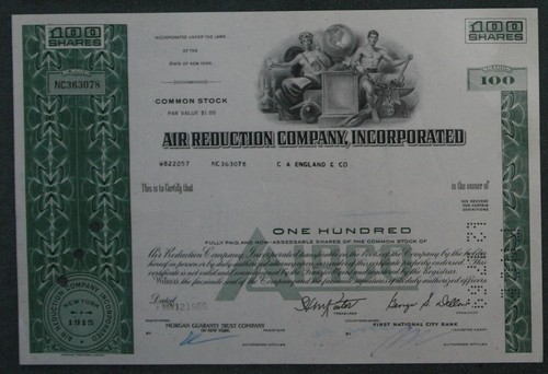 Air reduction company - reduction,