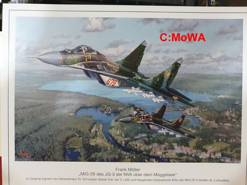 Kunstdruck nva - kunstdruck, (mig-29),