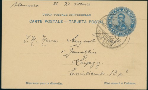 Argentinien ganzsache 1909 - argentinien,